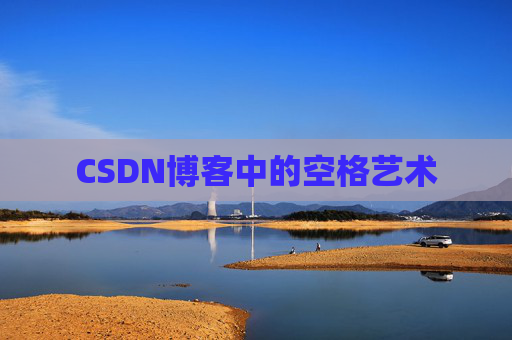 CSDN博客中的空格艺术
